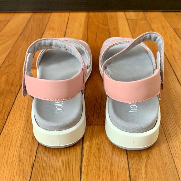NIB Hotter Play Blush Weave Leather Suede Women’s Sandals - Size 10 - Picture 4 of 7